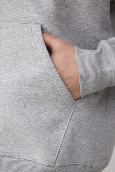 裏起毛ジップアップパーカー 詳細画像