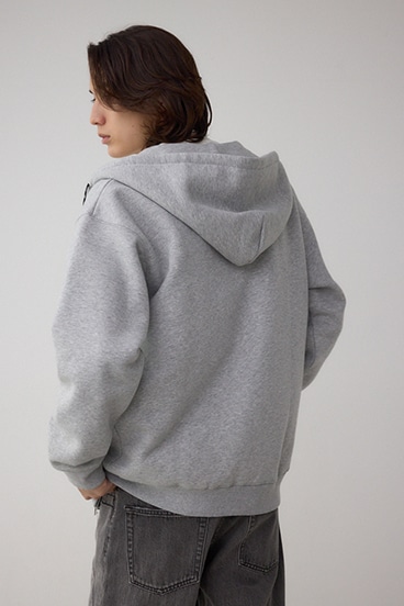 裏起毛ジップアップパーカー