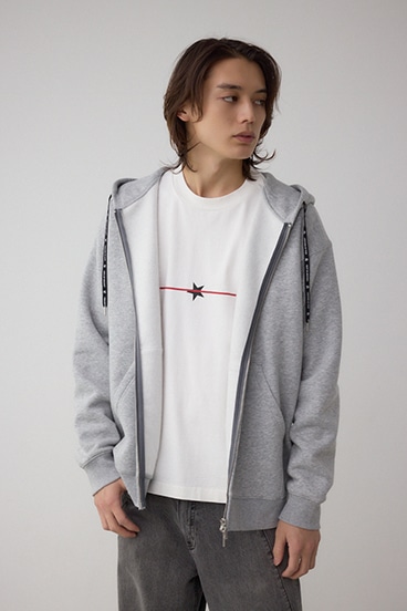 裏起毛ジップアップパーカー 詳細画像