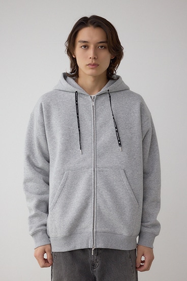 裏起毛ジップアップパーカー 詳細画像