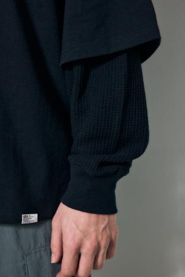 【SS先行アイテム】ワッフルレイヤードロンTEE 詳細画像