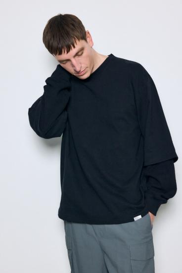 【SS先行アイテム】ワッフルレイヤードロンTEE 詳細画像