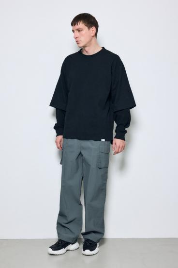 【SS先行アイテム】ワッフルレイヤードロンTEE 詳細画像