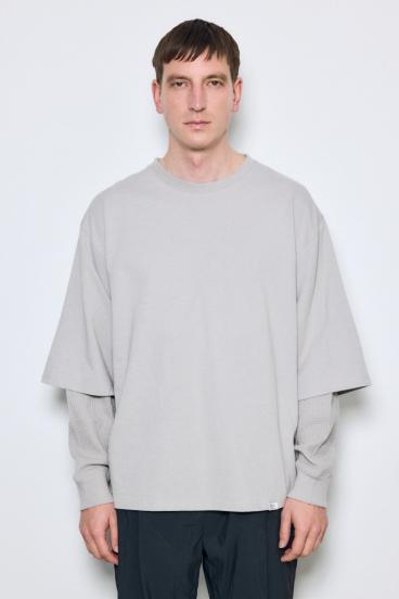 【SS先行アイテム】ワッフルレイヤードロンTEE 詳細画像