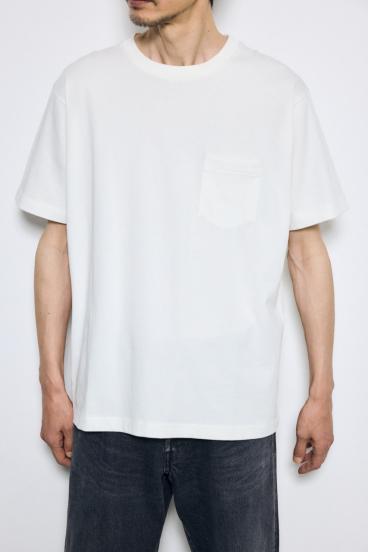 引き揃え天竺ポケットTシャツ