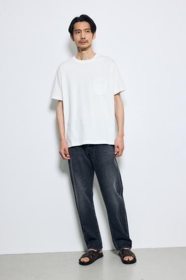 引き揃え天竺ポケットTシャツ 詳細画像