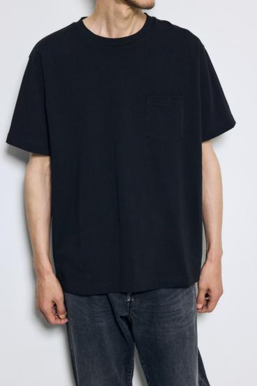引き揃え天竺ポケットTシャツ