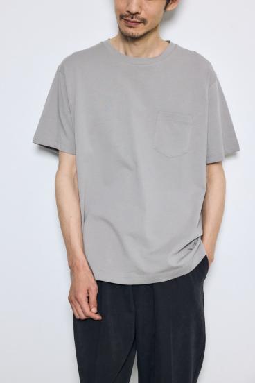 引き揃え天竺ポケットTシャツ