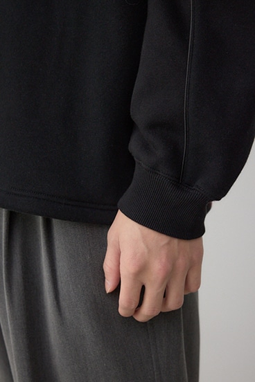 裏起毛パイピングデザイントップス 詳細画像