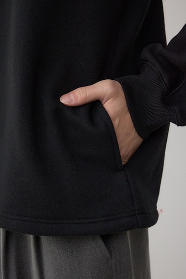 裏起毛パイピングデザイントップス 詳細画像