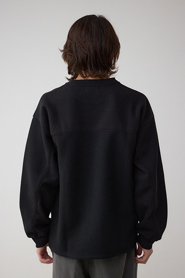 裏起毛パイピングデザイントップス 詳細画像