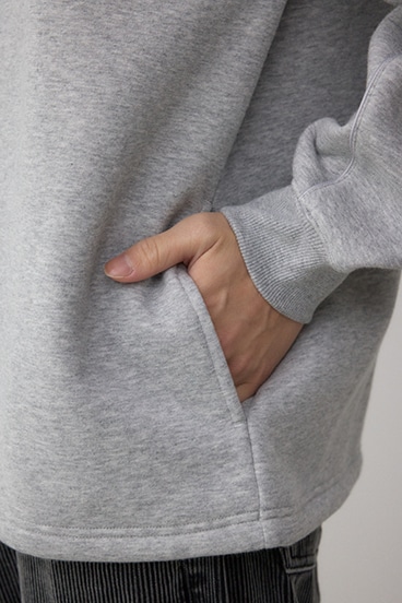 裏起毛パイピングデザイントップス 詳細画像