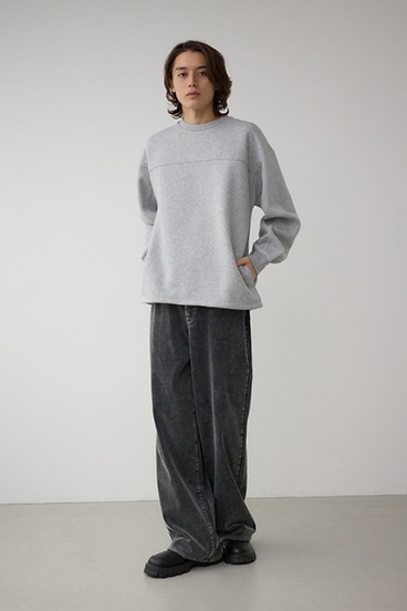 裏起毛パイピングデザイントップス 詳細画像