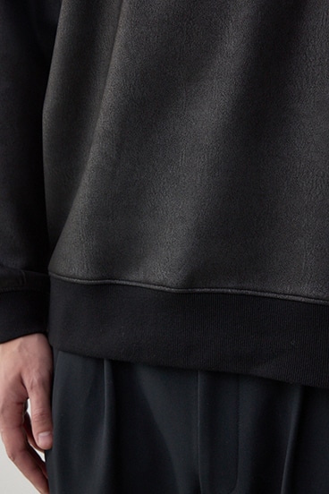 フェイクスエード切り替えトップス 詳細画像