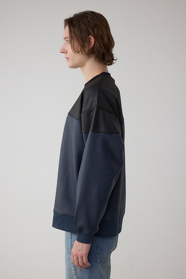 フェイクスエード切り替えトップス 詳細画像