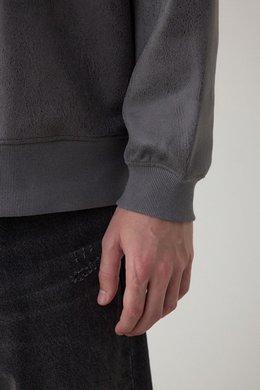 フェイクスエード切り替えトップス 詳細画像