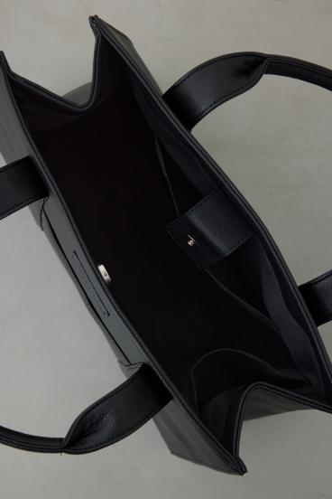 合皮スクエアミドルバッグ 詳細画像