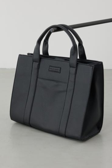 合皮スクエアミドルバッグ 詳細画像