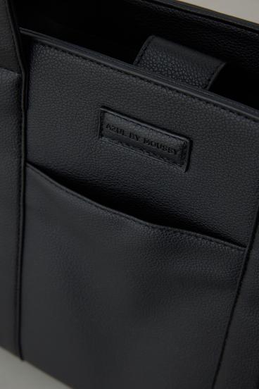 合皮スクエアミドルバッグ 詳細画像