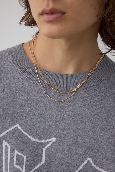 2連チェーンネックレス