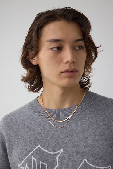 2連チェーンネックレス