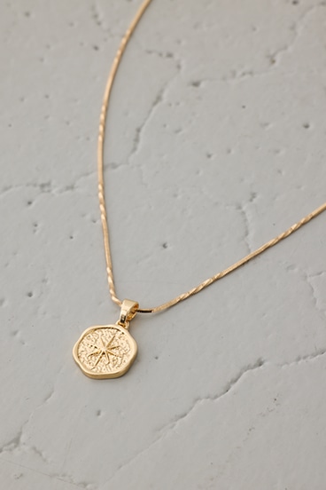 スネークチェーンコインネックレス 詳細画像