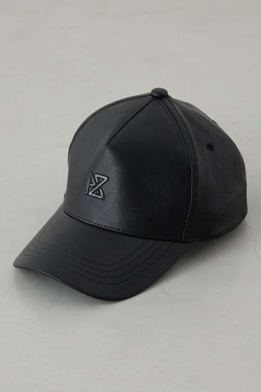 合皮ロゴキャップ 詳細画像