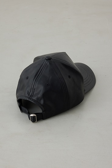 合皮ロゴキャップ 詳細画像