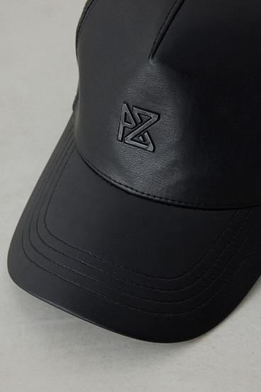 合皮ロゴキャップ 詳細画像