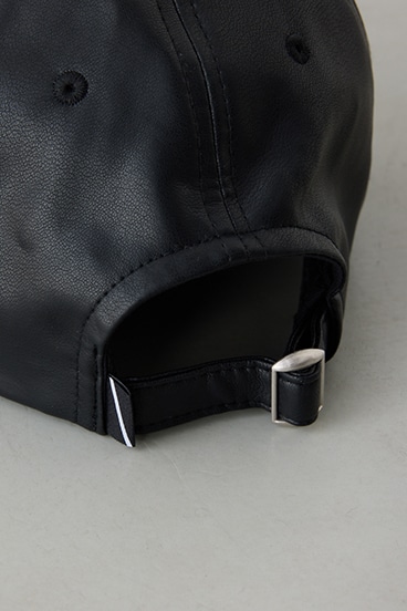 合皮ロゴキャップ 詳細画像