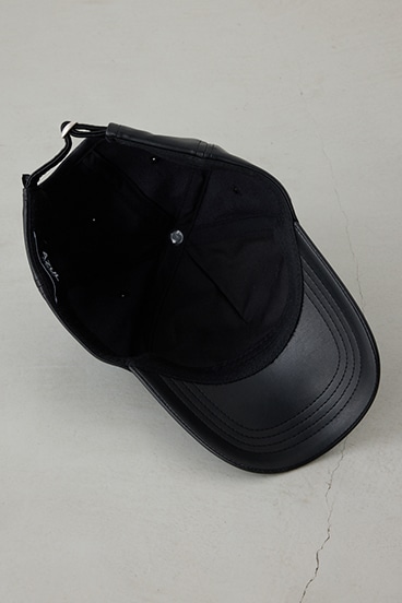 合皮ロゴキャップ 詳細画像