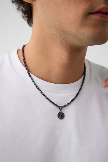 ツイストチェーンコインネックレス 詳細画像