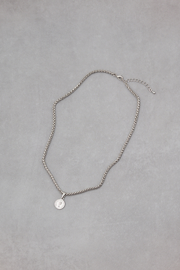 ツイストチェーンコインネックレス 詳細画像