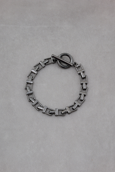 スクエアブロックチェーンブレスレット 詳細画像