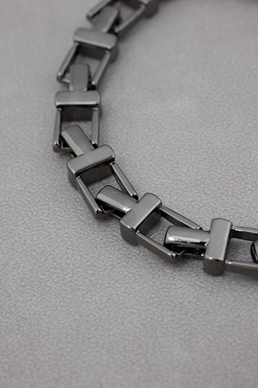 スクエアブロックチェーンブレスレット 詳細画像