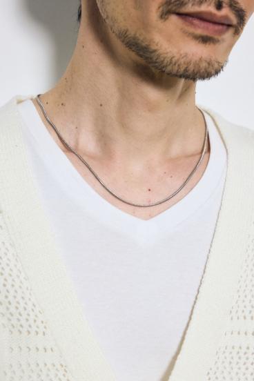 シンプルスネークチェーンネックレス 詳細画像