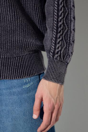 ヴィンテージウォッシュニットトップス 詳細画像