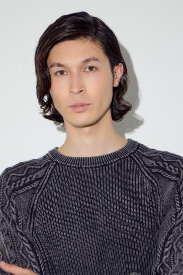 ヴィンテージウォッシュニットトップス