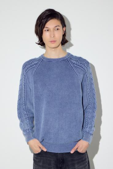 ヴィンテージウォッシュニットトップス 詳細画像