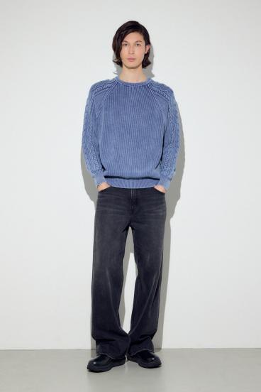 ヴィンテージウォッシュニットトップス 詳細画像