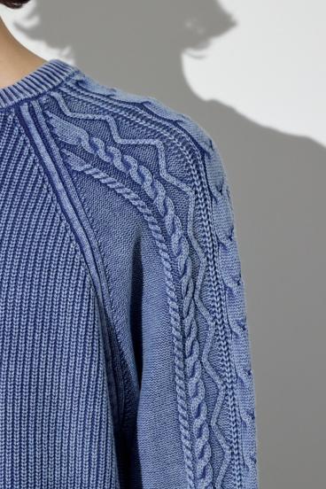 ヴィンテージウォッシュニットトップス 詳細画像