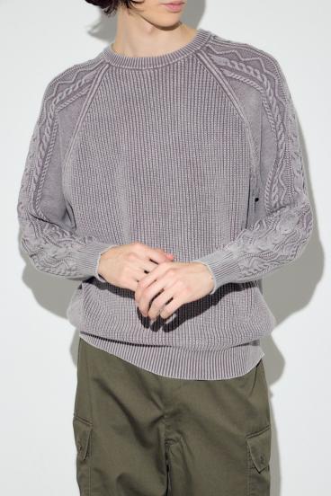 ヴィンテージウォッシュニットトップス