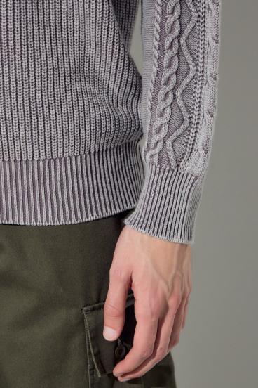 ヴィンテージウォッシュニットトップス 詳細画像