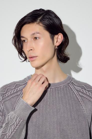 ヴィンテージウォッシュニットトップス