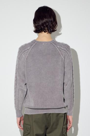 ヴィンテージウォッシュニットトップス 詳細画像