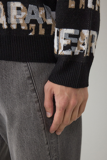 総ロゴペイントニットトップス 詳細画像