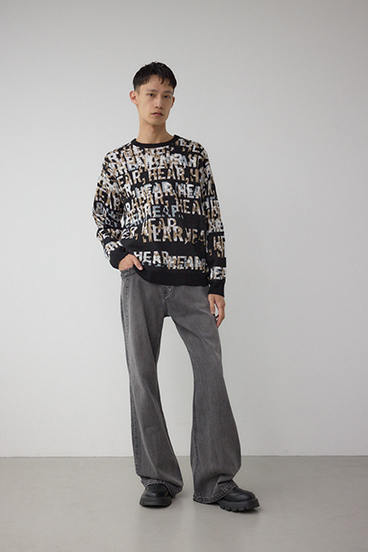 総ロゴペイントニットトップス 詳細画像