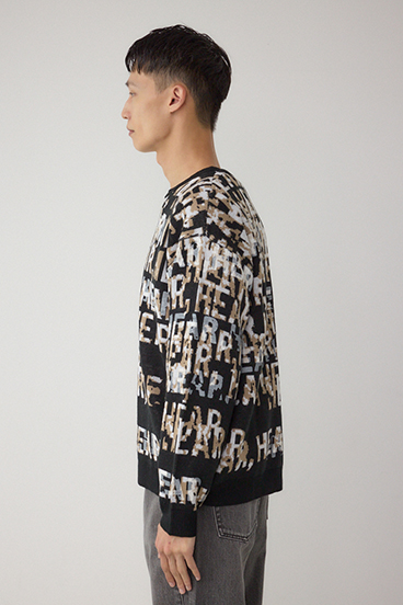 総ロゴペイントニットトップス 詳細画像