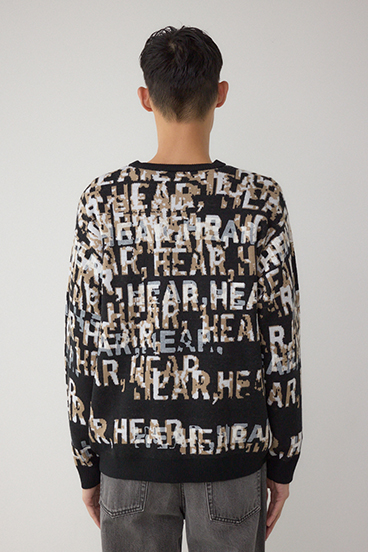 総ロゴペイントニットトップス 詳細画像