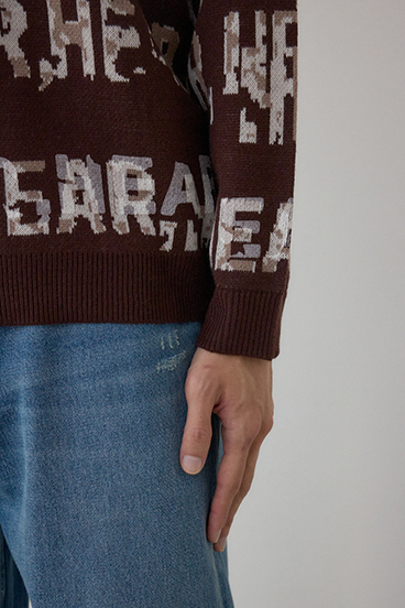 総ロゴペイントニットトップス 詳細画像